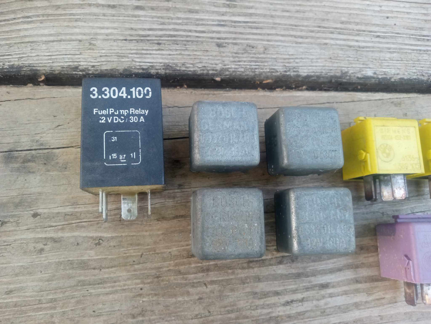 Vintage BMW 320i Lot of Relays Fuel Pump OEM Germany