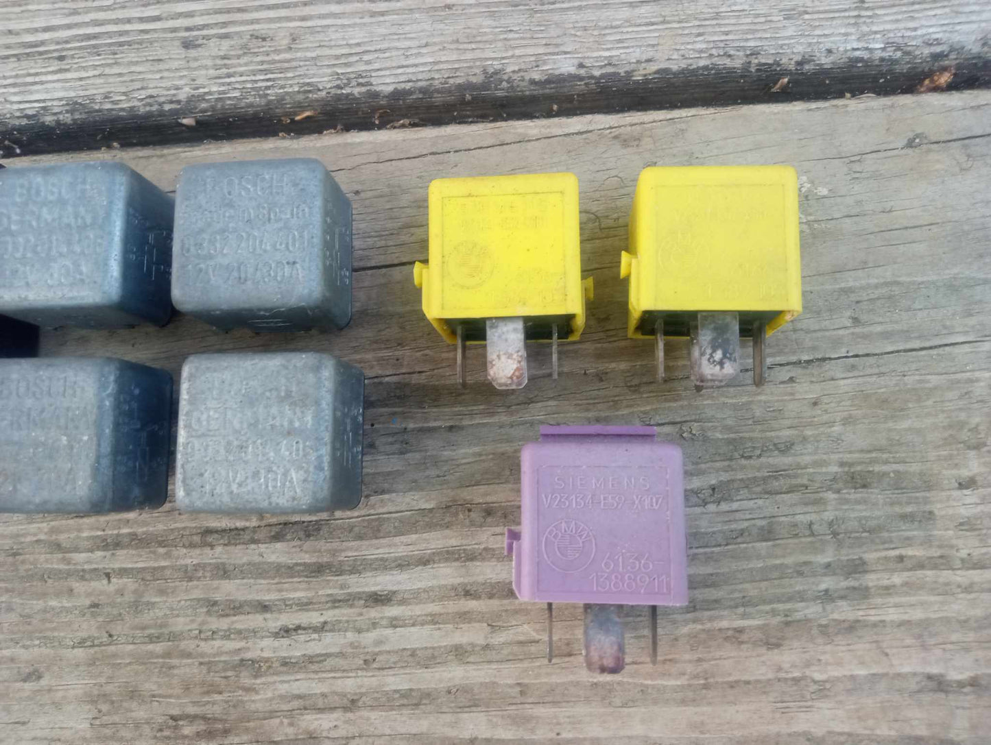 Vintage BMW 320i Lot of Relays Fuel Pump OEM Germany