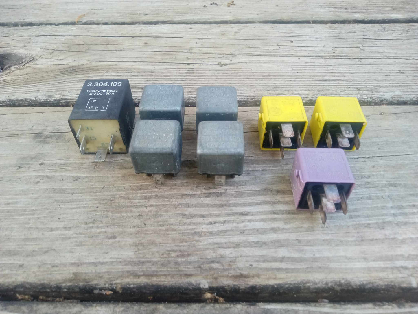 Vintage BMW 320i Lot of Relays Fuel Pump OEM Germany