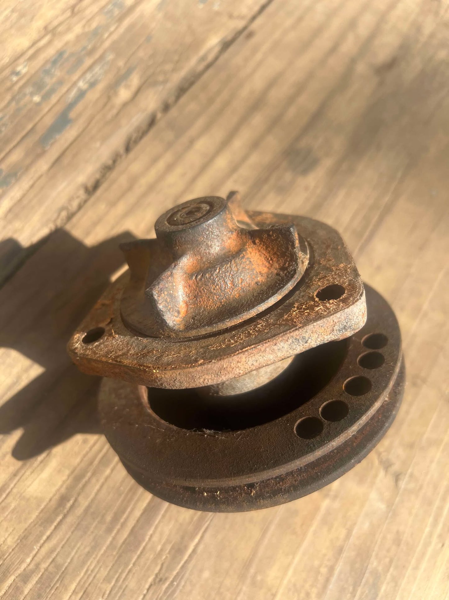 Triumph Spitfire Water Pump Impeller & Pulley Assy OEM 1972-80