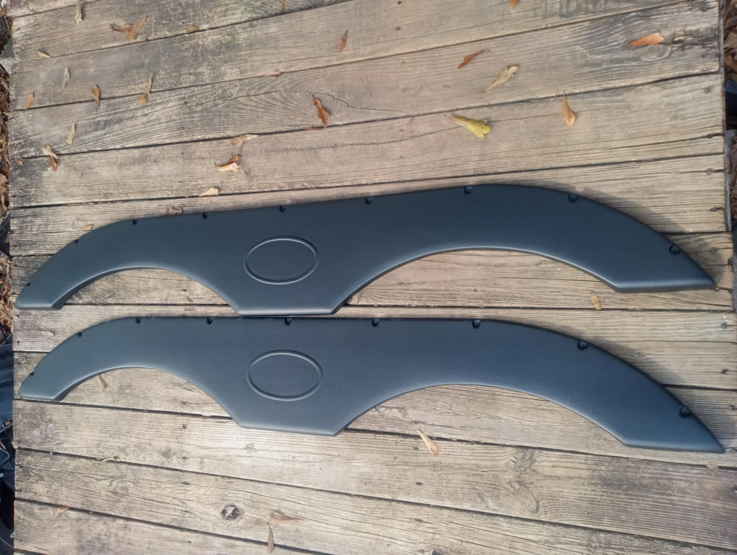 Pair Of RecPro Tandem Trailer Fender Skirt In Blac For RVs, Campers And Trailers