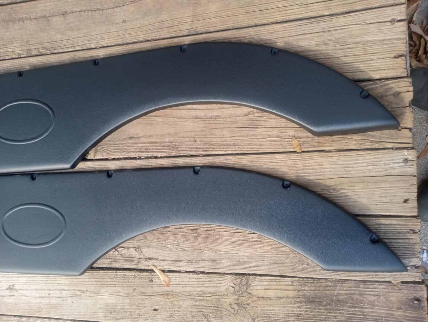 Pair Of RecPro Tandem Trailer Fender Skirt In Blac For RVs, Campers And Trailers