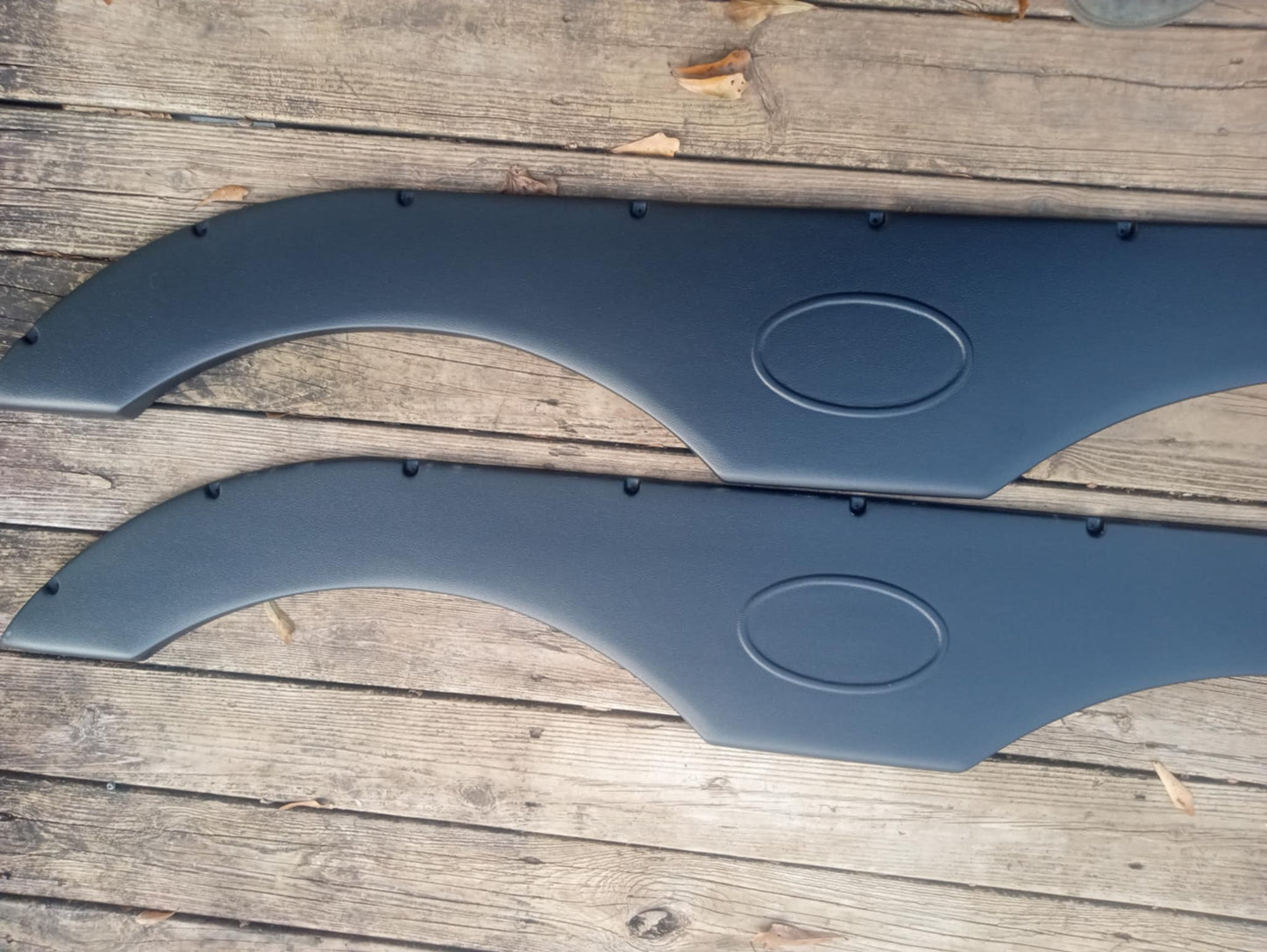 Pair Of RecPro Tandem Trailer Fender Skirt In Blac For RVs, Campers And Trailers
