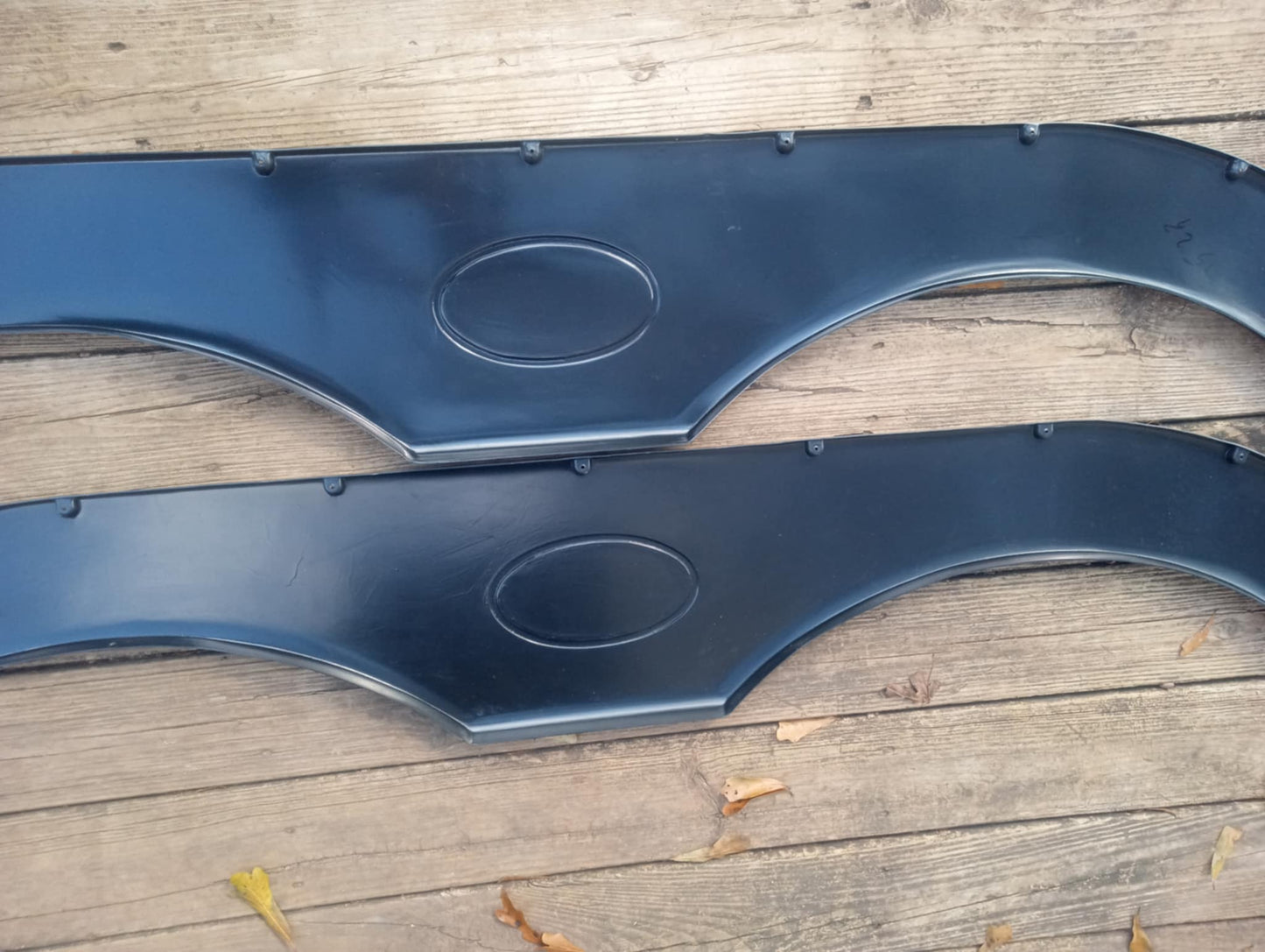 Pair Of RecPro Tandem Trailer Fender Skirt In Blac For RVs, Campers And Trailers
