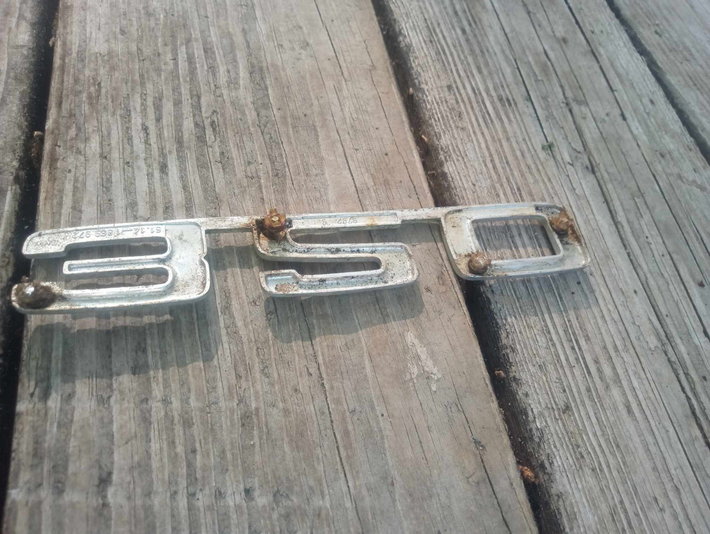 Vintage BMW 320 Emblem Badge Ornament Rear Trunk Lid OEM