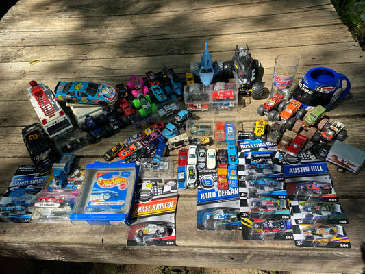 Lot Of Over 50 Vintage and New Diecast Cars NASCAR Monster Jam Dale Earnhardt