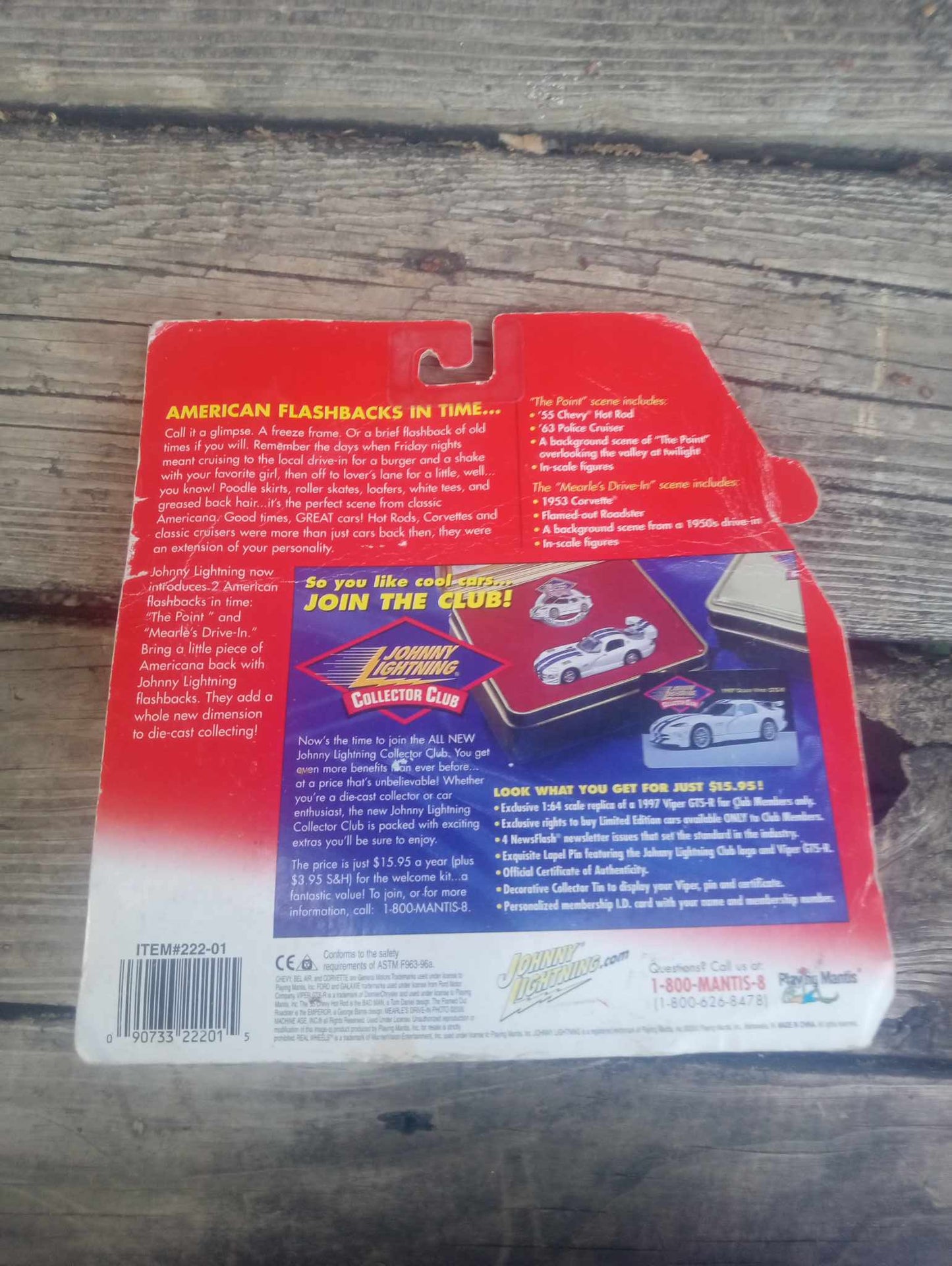 Johnny Lightning The "Point" American Flashbacks In Time Die Cast Vehicles B44